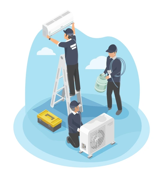 AC Installation and Uninstallation Illustration
