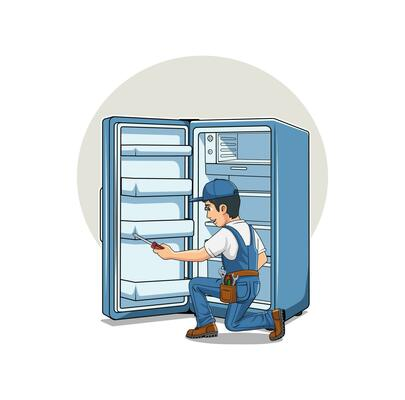Fridge Repair Illustration